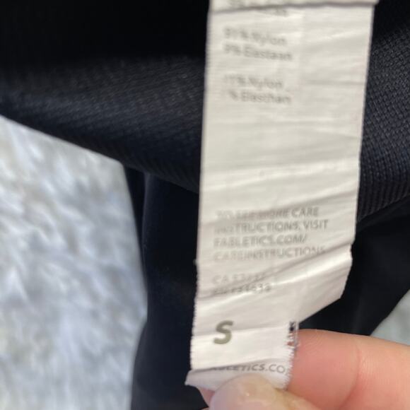 Fabletics Black Leggings Detail on Ankles Size Small - Picture 7 of 11
